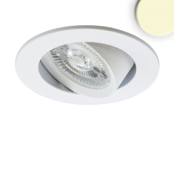 PNP-MiniAMP - LED recessed luminaire Slim68 white, round, 8W, 24V DC, warm white, dimmable